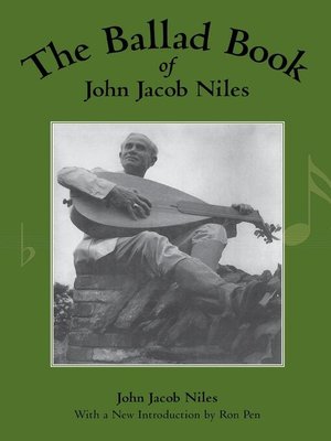 cover image of The Ballad Book of John Jacob Niles